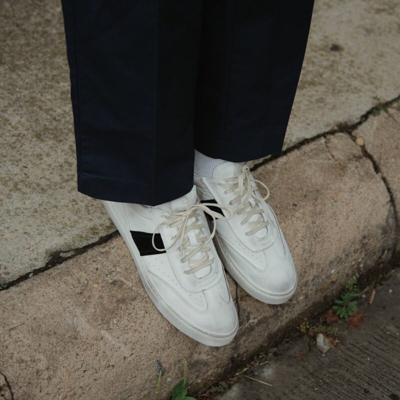 The Charlie Distressed - White/Black - Image 6