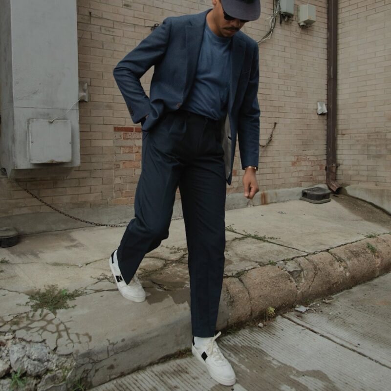 The Charlie Distressed - White/Black - Image 2