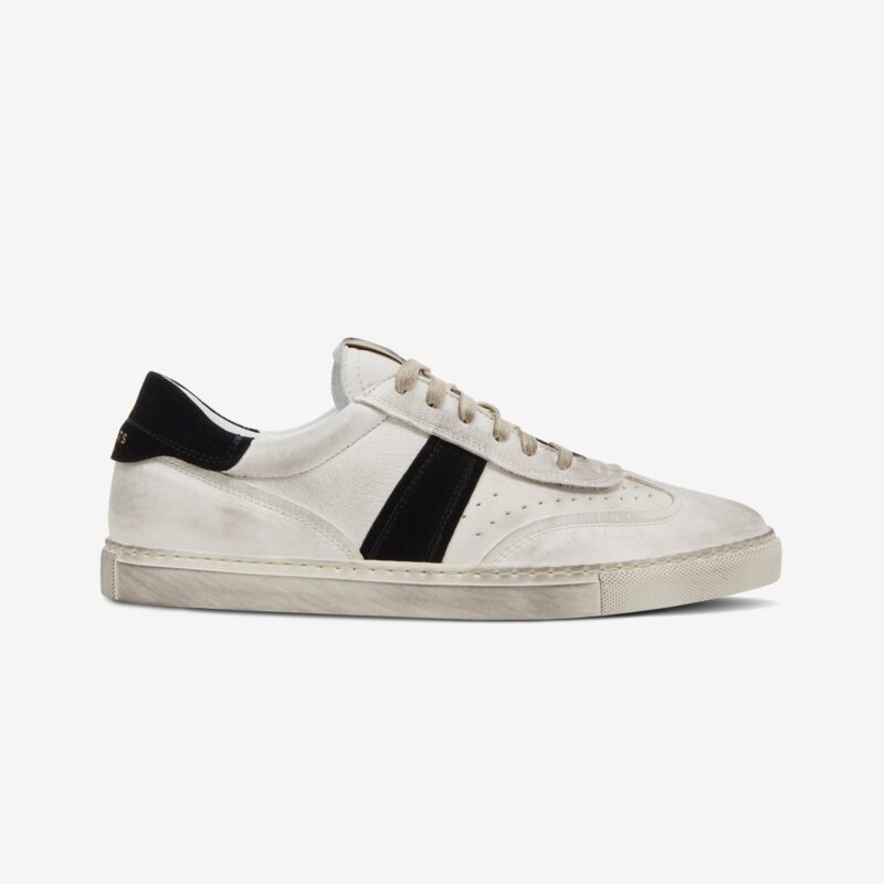 The Charlie Distressed - White/Black
