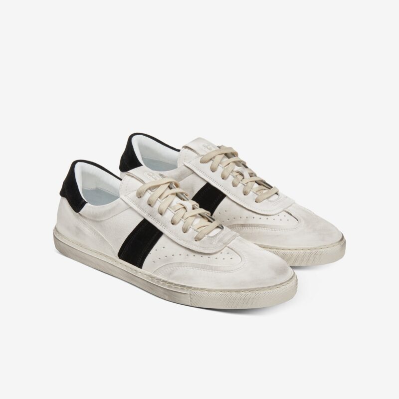 The Charlie Distressed - White/Black - Image 3