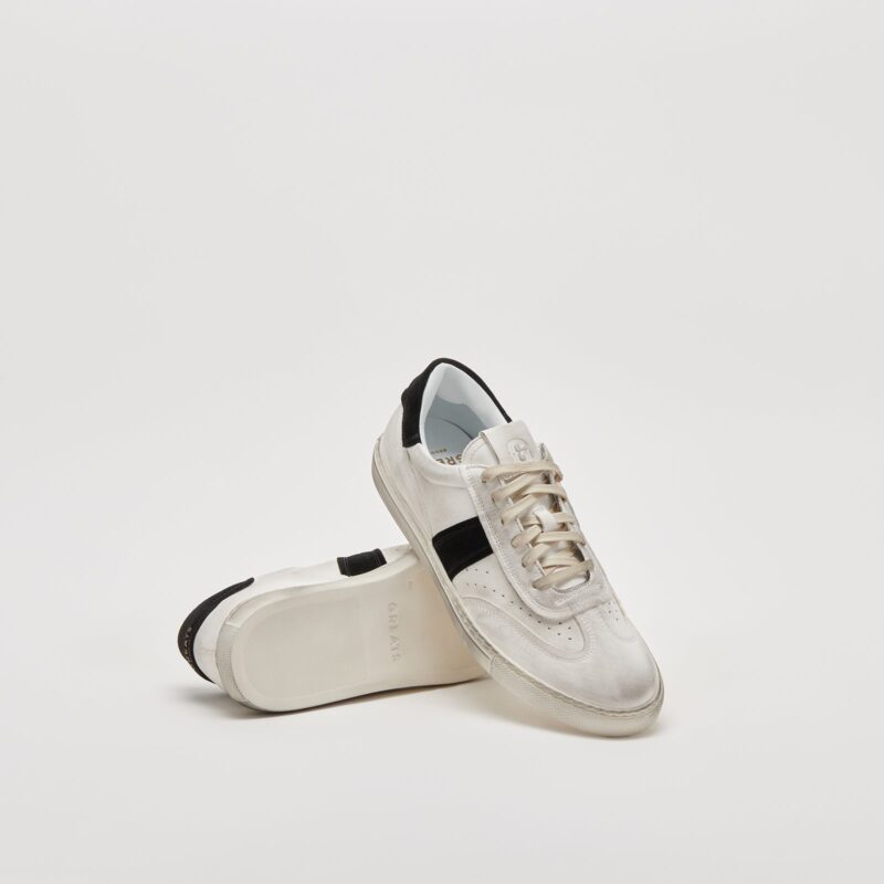 The Charlie Distressed - White/Black - Image 9
