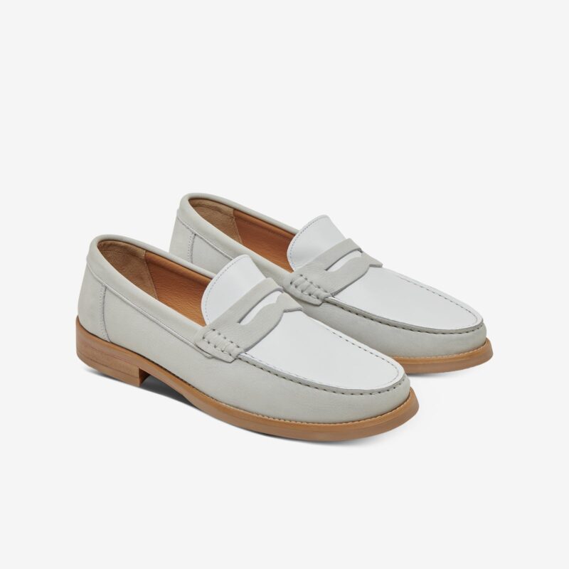 The Essex Penny Loafer - Light Grey - Image 2