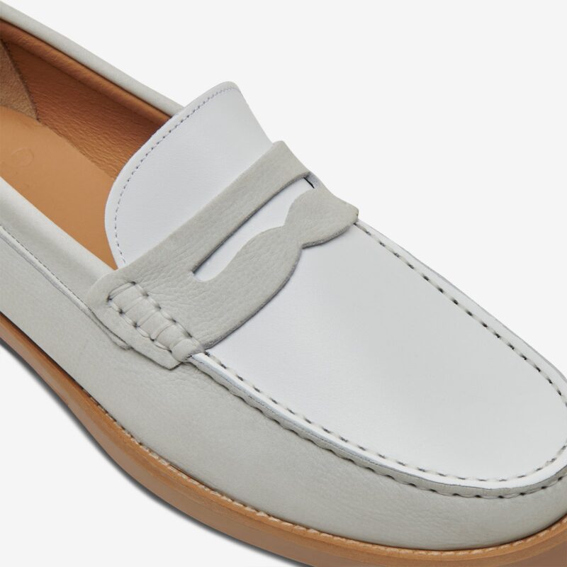 The Essex Penny Loafer - Light Grey - Image 4